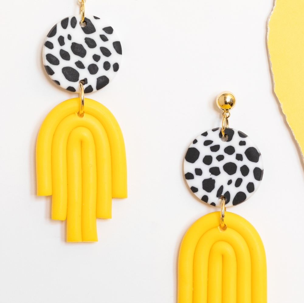Celeste Clay Earrings - Picture 4 of 6